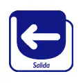 Pictograma vectorial Dirección de salida