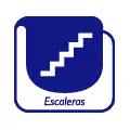 Pictograma vectorial escaleras