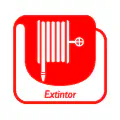 Pictograma vectorial extintor variante