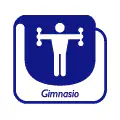 Pictograma vectorial gimnasio