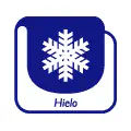 Pictograma vectorial hielo
