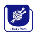 Pictograma vectorial hilos y lanas