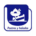Pictograma vectorial Postres y helados