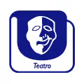 Pictograma vectorial teatro