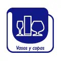 Pictograma vectorial vasos