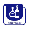 Pictograma vectorial vinos y licores