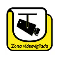 Pictograma vectorial zona videovigilada