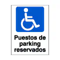 Pictograma vectorial: parking reservado para minusválidos, silla de ruedas, persona con discapacidad