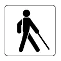 Pictograma vectorial: puerta adaptada para pasar con silla de ruedas