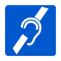 Icono vectorial: discapacidad auditiva, falla auditiva, sordo, problemas auditivos