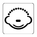 Icono vectorial: Pictograma vectorial discapacidad cognitiva, necesidad de educación especial