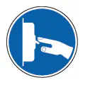 Pictograma vectorial de ahorro energético. Símbolo de apagado preventivo.