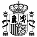 Escudo de España vectorial en blanco y negro