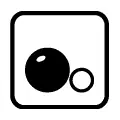 Pictograma vectorial de petanca. Símbolo para zonas de ocio y deportes tradicionales.