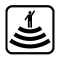Pictograma vectorial de anfiteatro. Símbolo para teatros al aire libre y eventos culturales.