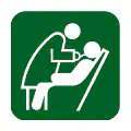 Pictograma vectorial de odontología. Icono técnico de dentista y salud dental.