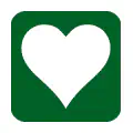 Pictograma vectorial de cardiología. Símbolo médico del corazón y salud cardiovascular.