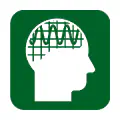 Pictograma vectorial de encefalograma. Símbolo de neurología y actividad cerebral.