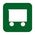 Pictograma vectorial de lavandería hospitalaria. Icono de servicios internos sanitarios.