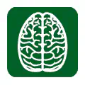 Pictograma vectorial de cerebro. Gráfico de neurología y salud cerebral.