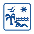 Pictograma vectorizado de Playa