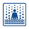 Pictograma vectorizado de Baños termales