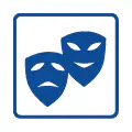 Pictograma vectorizado de Teatro