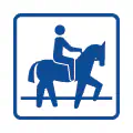 Pictograma vectorizado de Equitación