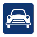 Pictograma vectorial de coche antiguo. Símbolo de coleccionismo y clásicos.