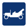 Pictograma vectorial de turismo clásico. Icono para eventos de motor antiguo.