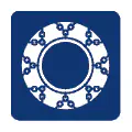 Pictograma vectorial automotriz: cadenas para nieve. Icono de seguridad invernal.