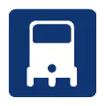 Pictograma vectorial de motoneta de carga. Icono de reparto en tres ruedas.