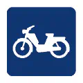 Pictograma vectorial de moto de gran turismo. Gráfico de viajes en moto.