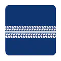 Pictograma vectorial automotriz: frenada. Gráfico de huella de neumático.