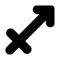 Signo Sagitario vectorial