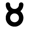 Signo Tauro vectorial