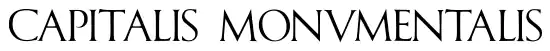 Tipografía romana, origen de las letras con serif.