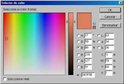 Selector de color de Photoshop