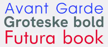Tipografías de palo seco o San serif.
