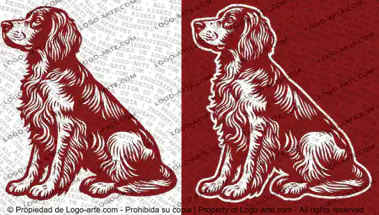 Immagini vettoriali di Setter inglese disponibili per il download.