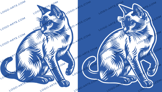 Imagens vetoriais de gato siamês disponíveis para descarregar.
