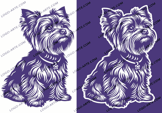Imágenes vectoriales de Yorkshire terrier (Yorkie) disponibles para descargar.