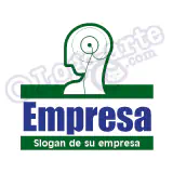 Logotipo medicina, psicología, recursos humanos, servicios sociales, cultura, ciencias, cabeza humana.