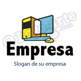 Logotipo informática, ordenadores, software, hardware.