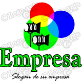 Logo iluminación, decoración, luz, color, decorados, fotografía