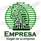 Pictograma vectorial Logo electrónica, caballo ajedrez electrónico, logo para industria de electrónica, hardware o software.