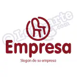 Logo silla, mueblería, carpintería, artículos de hogar
