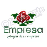 Logotipo decoración, flores, floristería.