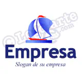 Logotipo velero, turismo, playa, viajes, naturaleza.