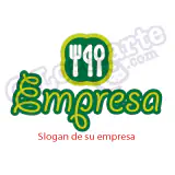 Logo cubiertos, comida, cocina, catering, macrobiótica, vegetariana.